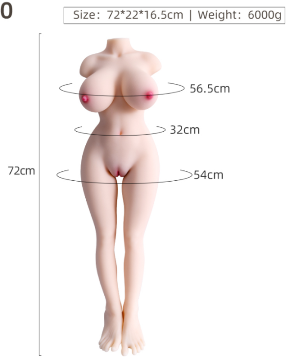 72cm  Silicone Sex Doll Torso#MH80M